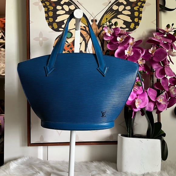 #027 LV EPI BLUE LEATHER BAG - Picture 1 of 9